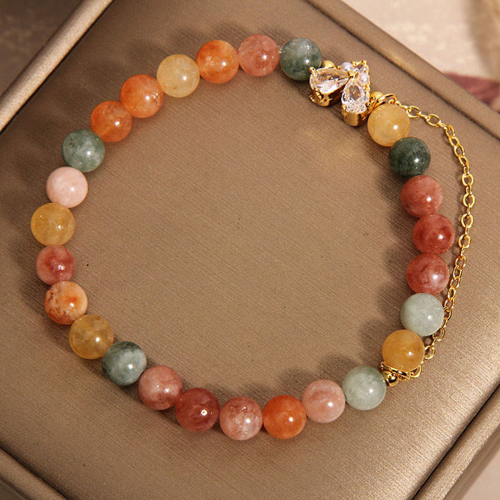 Buddha Stones Citrine Green Crystal Prosperity Bracelet - image 2