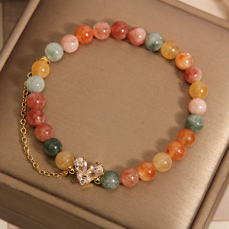 Buddha Stones Citrine Green Crystal Prosperity Bracelet - image 3