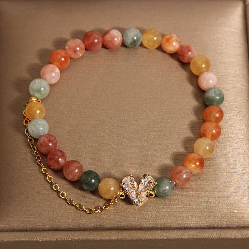 Buddha Stones Citrine Green Crystal Prosperity Bracelet - image 5