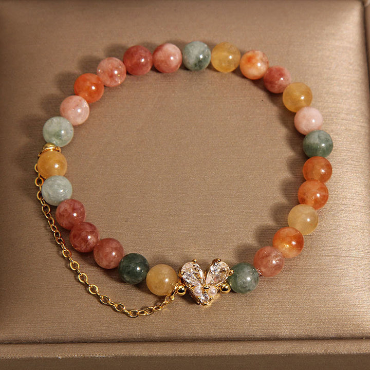 Buddha Stones Citrine Green Crystal Prosperity Bracelet - image 5