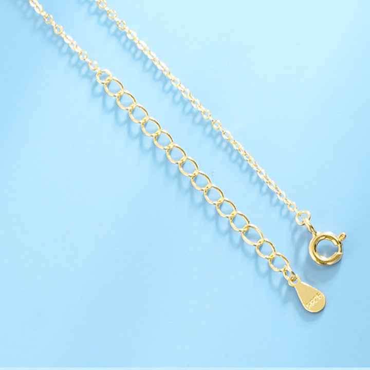 Buddha Stones Hetian Jade 925 Sterling Silver Peace Buckle Ginkgo Leaf Necklace Pendant - image 1