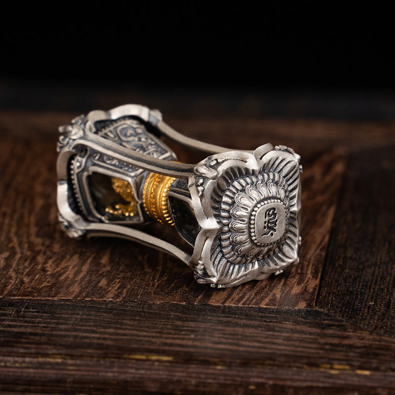 Buddha Stones 925 Sterling Silver Tibetan Zakiram Goddess of Wealth Blessing Necklace Pendant - image 4