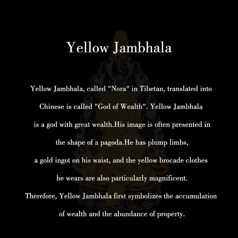 Buddha Stones 925 Sterling Silver Tibet Yellow Jambhala God of Wealth Blessing Necklace Pendant - image 11