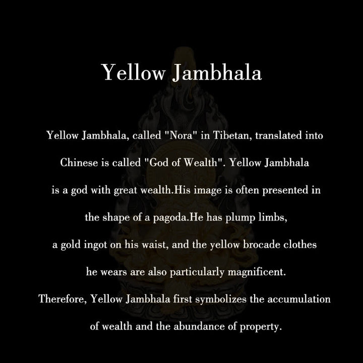 Buddha Stones 925 Sterling Silver Tibet Yellow Jambhala God of Wealth Blessing Necklace Pendant - image 11