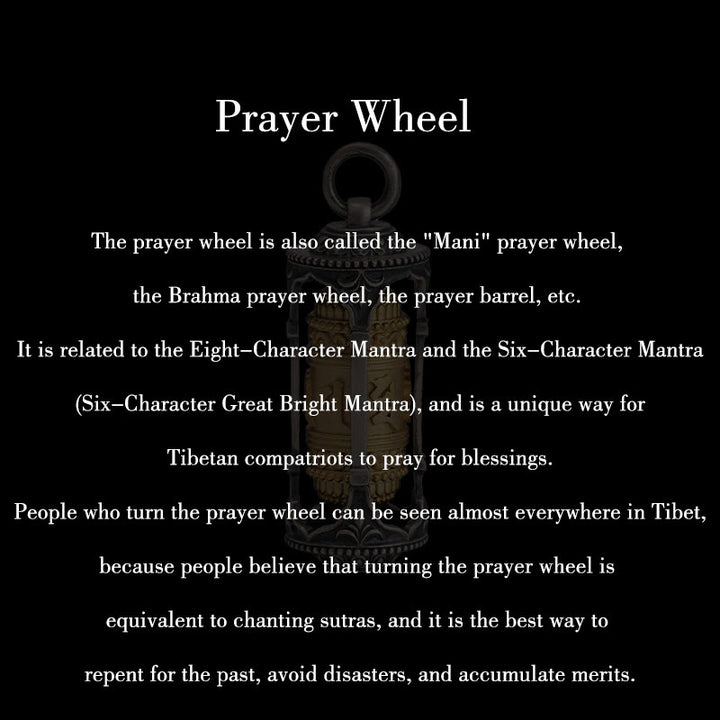 Buddha Stones 925 Sterling Silver Tibetan Prayer Wheel Om Mani Padme Hum Wisdom Necklace Pendant - image 12