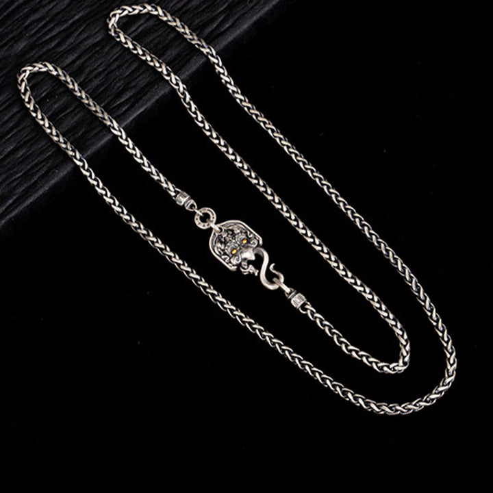 Buddha Stones 925 Sterling Silver Tibetan Garuda Bird Wisdom Metal Chain Necklace - image 4