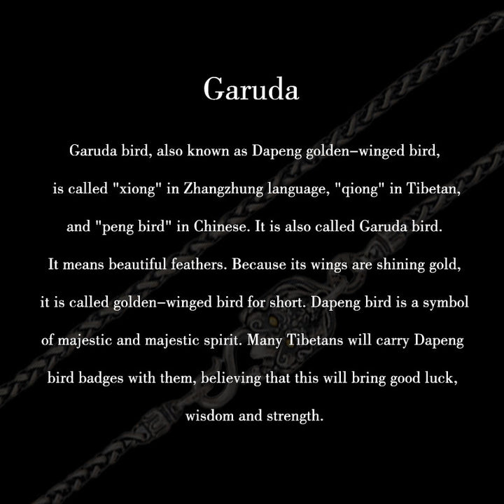 Buddha Stones 925 Sterling Silver Tibetan Garuda Bird Wisdom Metal Chain Necklace - image 10