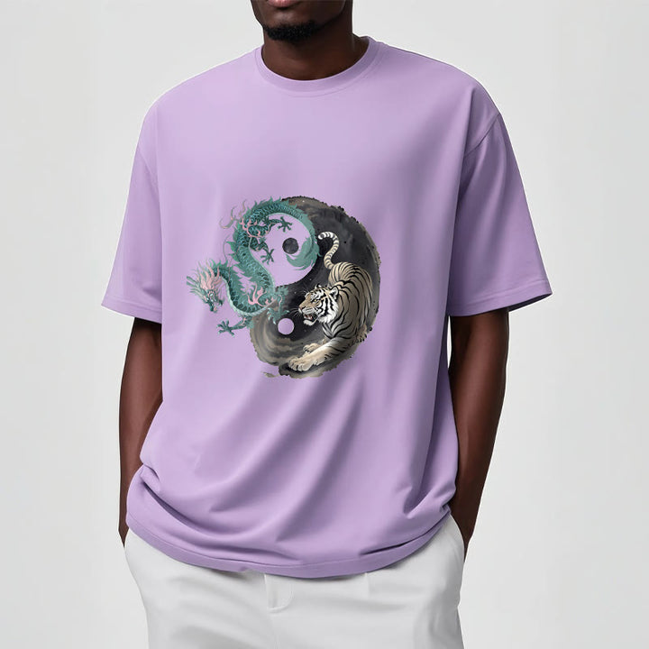 Buddha Stones Tiger Dragon Yin Yang Cotton Tee T-shirt - image 17