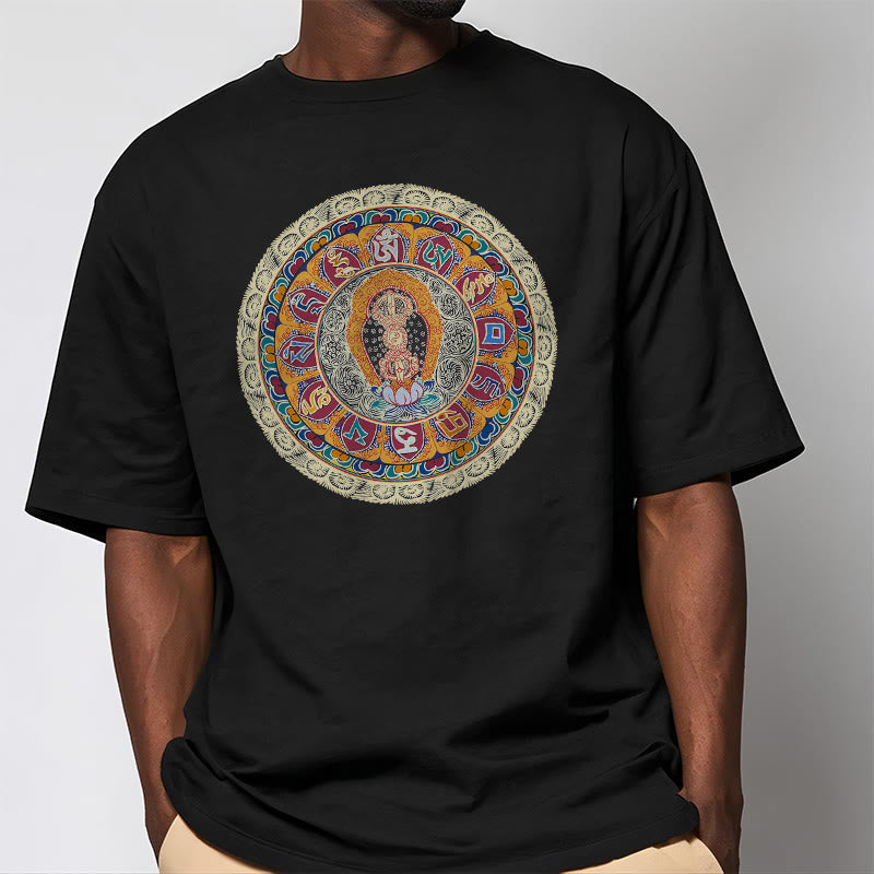 Buddha Stones Dorje Vajra Mandala Buddha Cotton Tee T-shirt - image 5