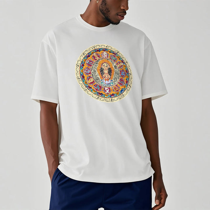 Buddha Stones Dorje Vajra Mandala Buddha Cotton Tee T-shirt - image 12