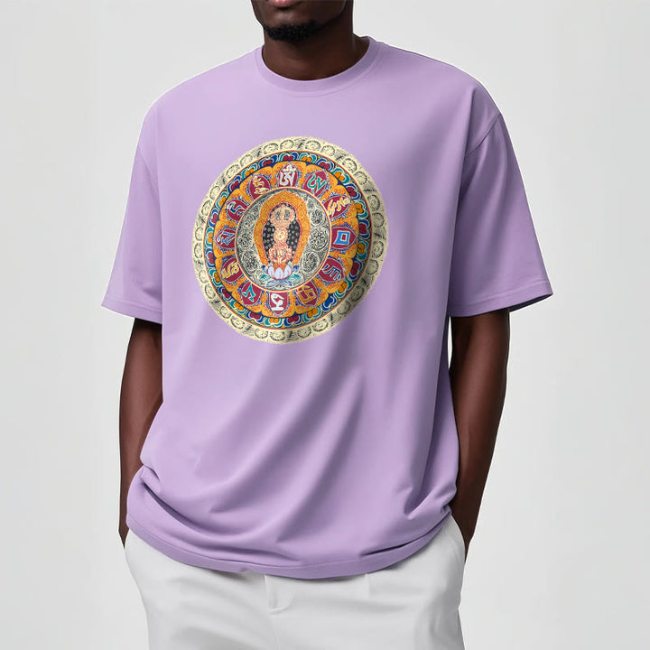 Buddha Stones Dorje Vajra Mandala Buddha Cotton Tee T-shirt - image 16