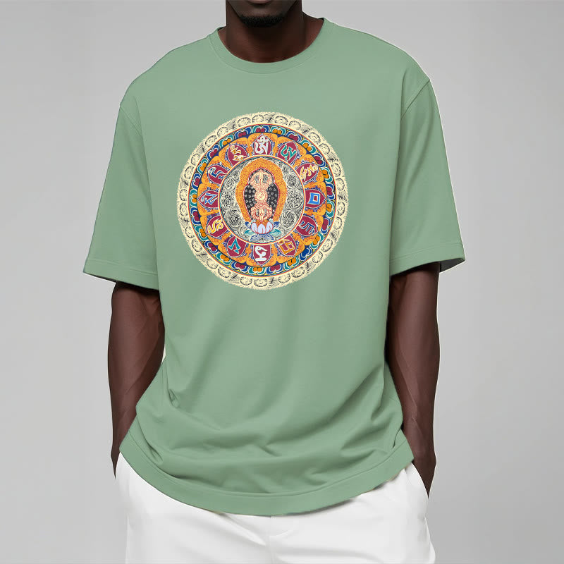 Buddha Stones Dorje Vajra Mandala Buddha Cotton Tee T-shirt - image 14