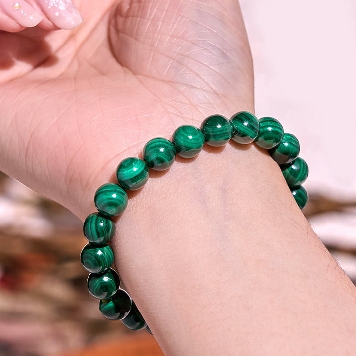 Buddha Stone Various Crystals Malachite Lazurite Lapis Lazuli Hemimorphite Calmness Bracelet - image 4