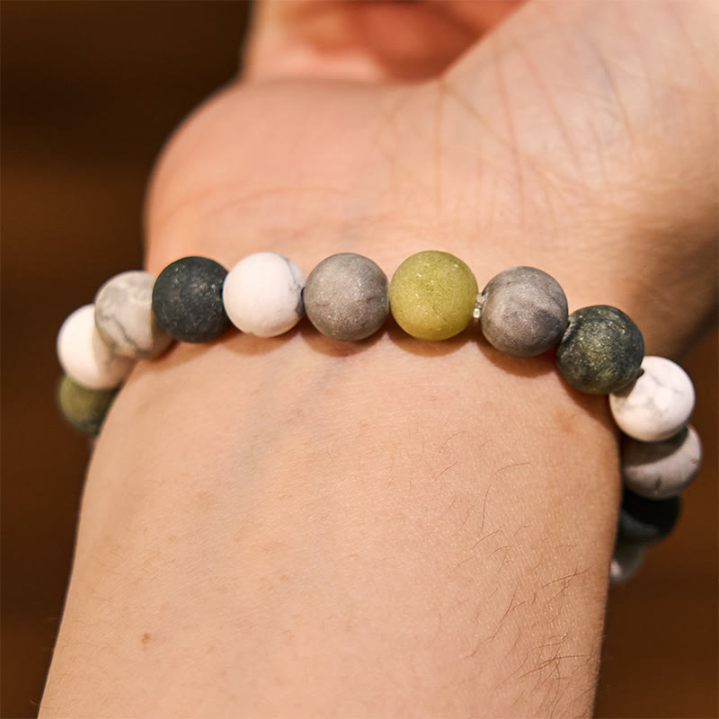 Buddha Stone Various Crystals Malachite Lazurite Hemimorphite Calmness Bracelet - image 46