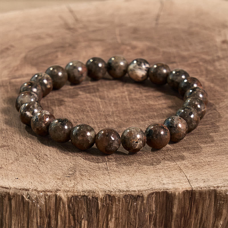 Buddha Stone Various Crystals Malachite Lazurite Hemimorphite Calmness Bracelet - Yooperlite(Wrist Circumference: 14-16cm) - image 80