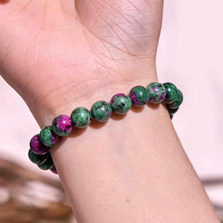 Buddha Stone Various Crystals Malachite Lazurite Hemimorphite Calmness Bracelet - image 90