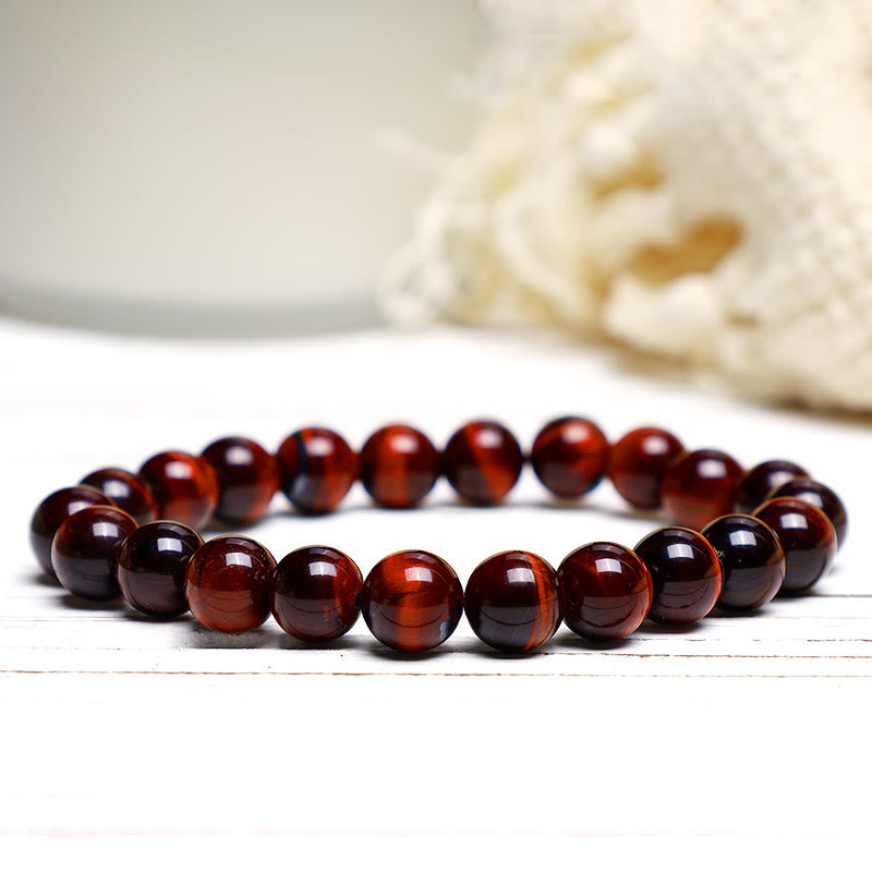 Buddha Stone Various Crystals Malachite Lazurite Hemimorphite Calmness Bracelet - Red Tiger Eye(Wrist Circumference: 14-16cm) - image 122
