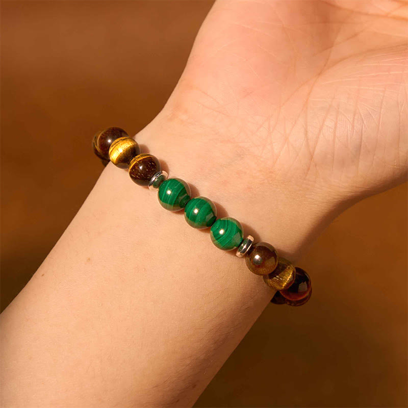 Buddha Stone Various Crystals Malachite Lazurite Hemimorphite Calmness Bracelet - image 140