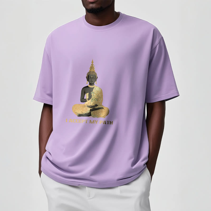 Buddha Stones I Accept My Path Cotton Tee T-shirt - image 17