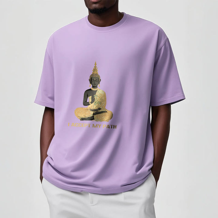 Buddha Stones I Accept My Path Cotton Tee T-shirt - image 17