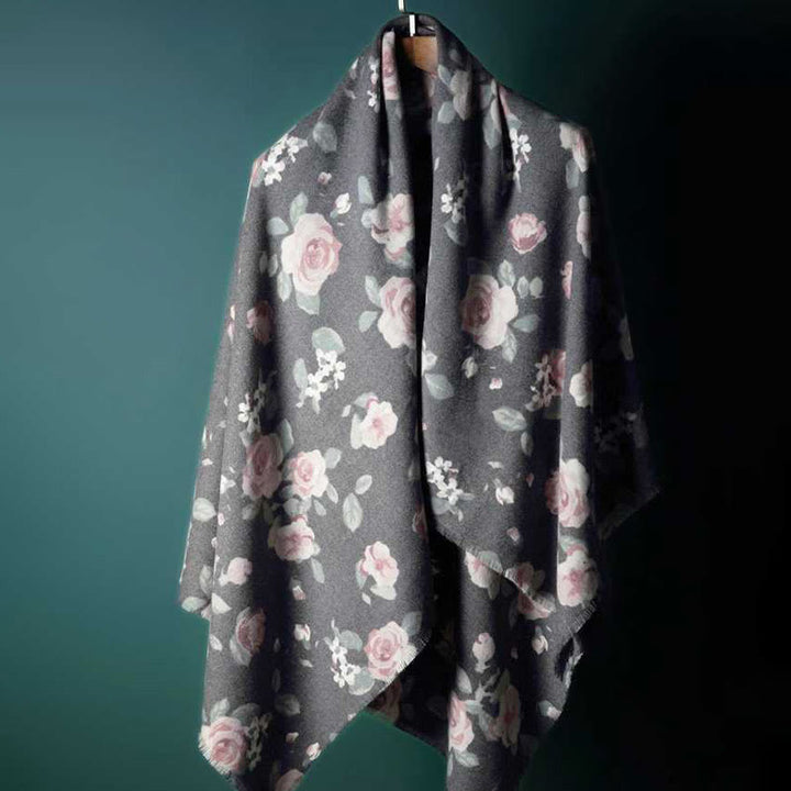 Buddha Stones Tibetan Shawl Garden Rose Fall Winter Cozy Travel Scarf Wrap - image 16
