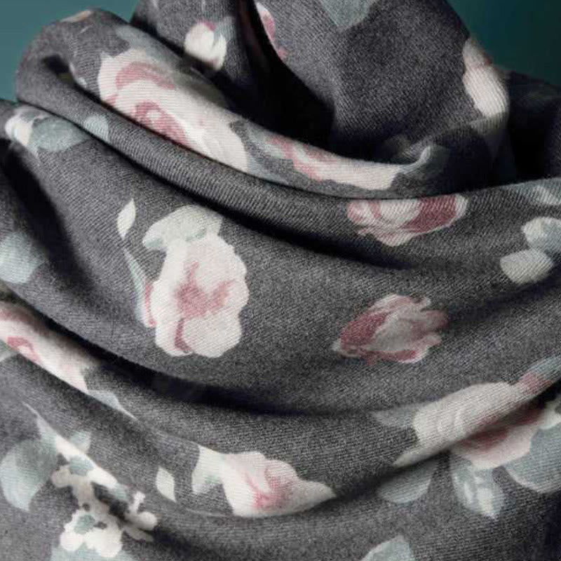 Buddha Stones Tibetan Shawl Garden Rose Fall Winter Cozy Travel Scarf Wrap - image 18