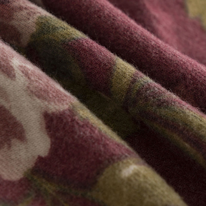 Buddha Stones Tibetan Shawl Garden Rose Fall Winter Cozy Travel Scarf Wrap - image 8