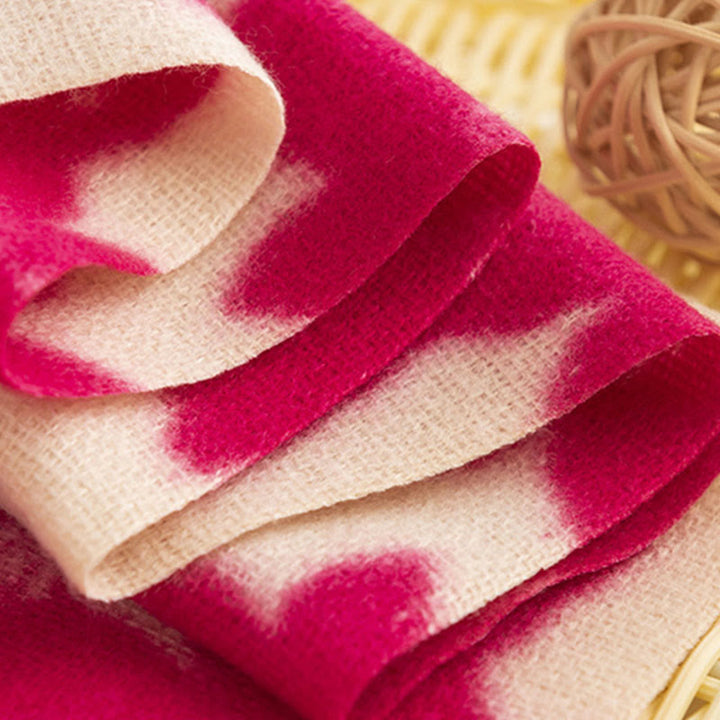 Buddha Stones Tibetan Rose Flower Branches Print Tassels Shawl Fall Winter Soft Warm Scarf Wrap - image 8