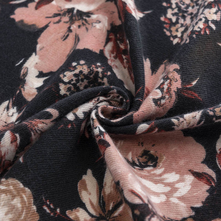 Buddha Stones Tibetan Blooming Chrysanthemum Rose Flower Print Shawl Fall Winter Soft Warm Scarf Wrap - image 5