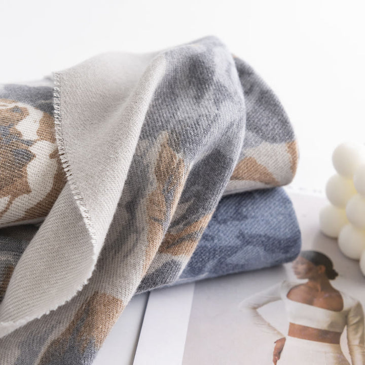 Buddha Stones Tibetan Shawl Ethnic Retro Rose Print Fall Winter Cozy Warm Scarf Wrap - image 10