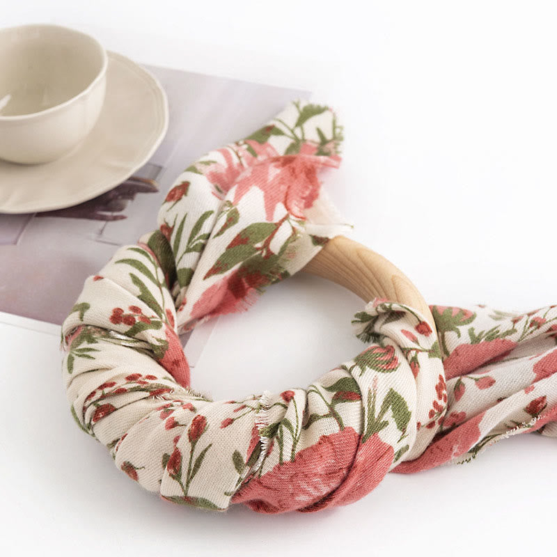Buddha Stones Tibetan Shawl Elegant Sweet Style Big Flower Leaves Print Fall Winter Soft Warm Scarf Wrap - image 3