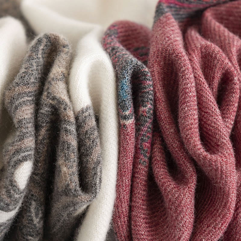 Buddha Stones Tibetan Paisley Prints Shawl Fall Winter Soft Warm Scarf Wrap - image 19