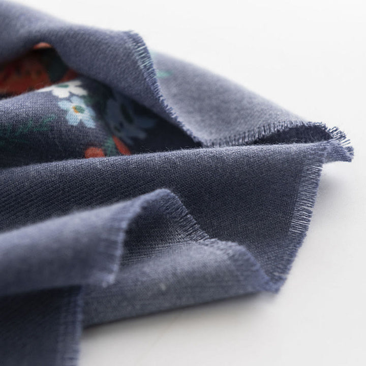 Buddha Stones Tibetan Multiflora Rose Print Pattern Design Shawl Fall Winter Cozy Warm Scarf Wrap - image 9