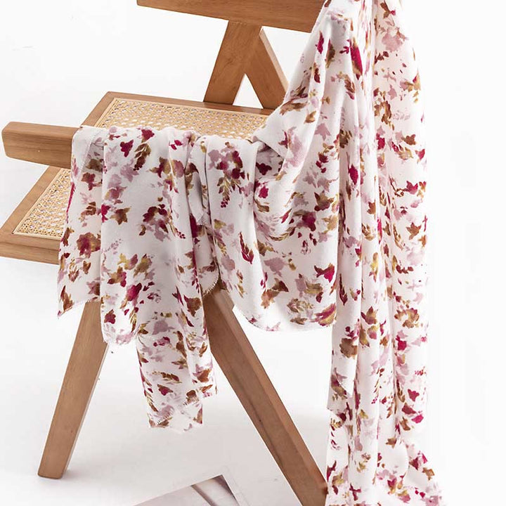 Buddha Stones Tibetan Floral Falling Leaves Print Shawl Fall Winter Cozy Warm Travel Scarf Wrap - image 4