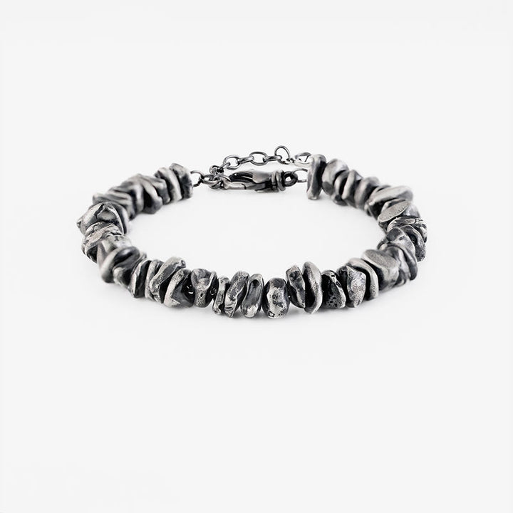 Buddha Stones 999 Sterling Silver Small Change Shape Protection Bracelet - image 1