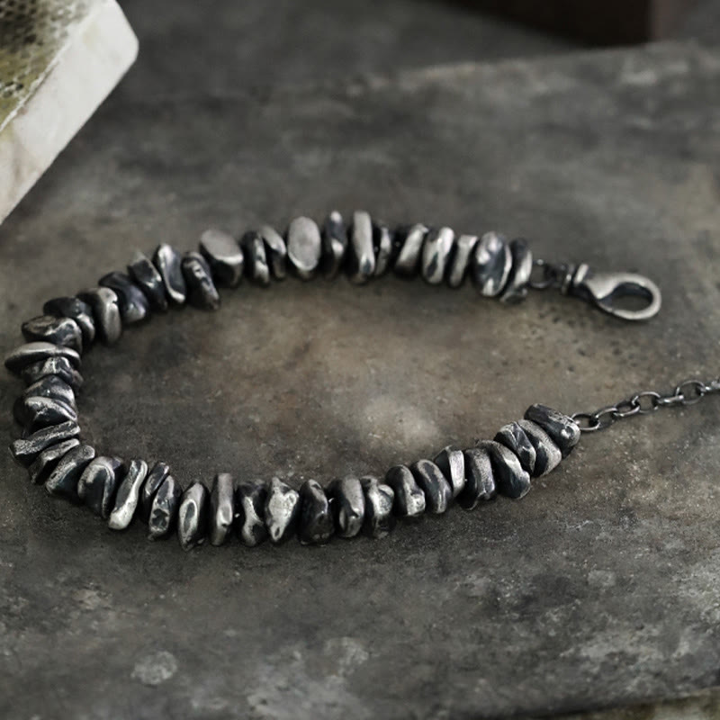Buddha Stones 999 Sterling Silver Small Change Shape Protection Bracelet - image 2