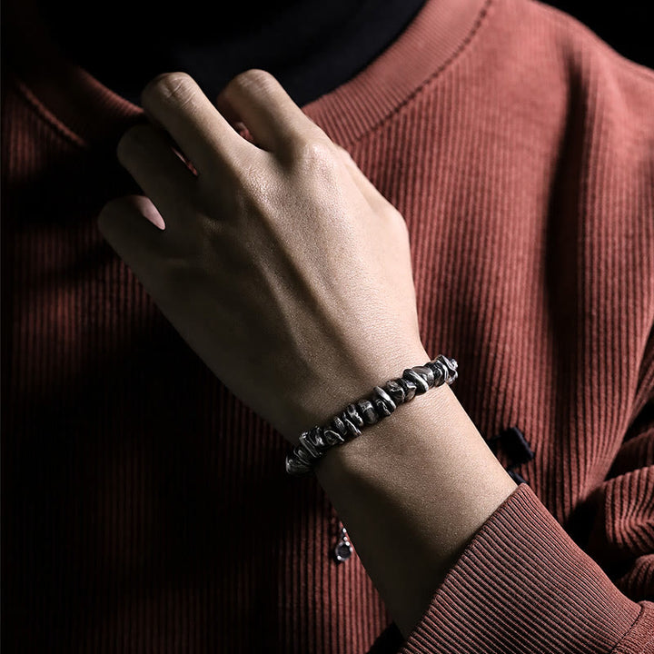 Buddha Stones 999 Sterling Silver Small Change Shape Protection Bracelet - image 13
