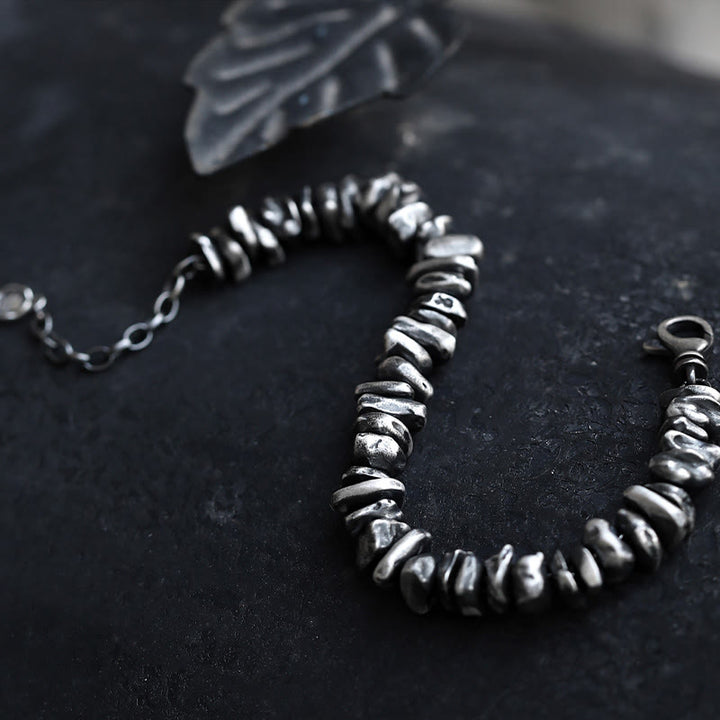 Buddha Stones 999 Sterling Silver Small Change Shape Protection Bracelet - image 3
