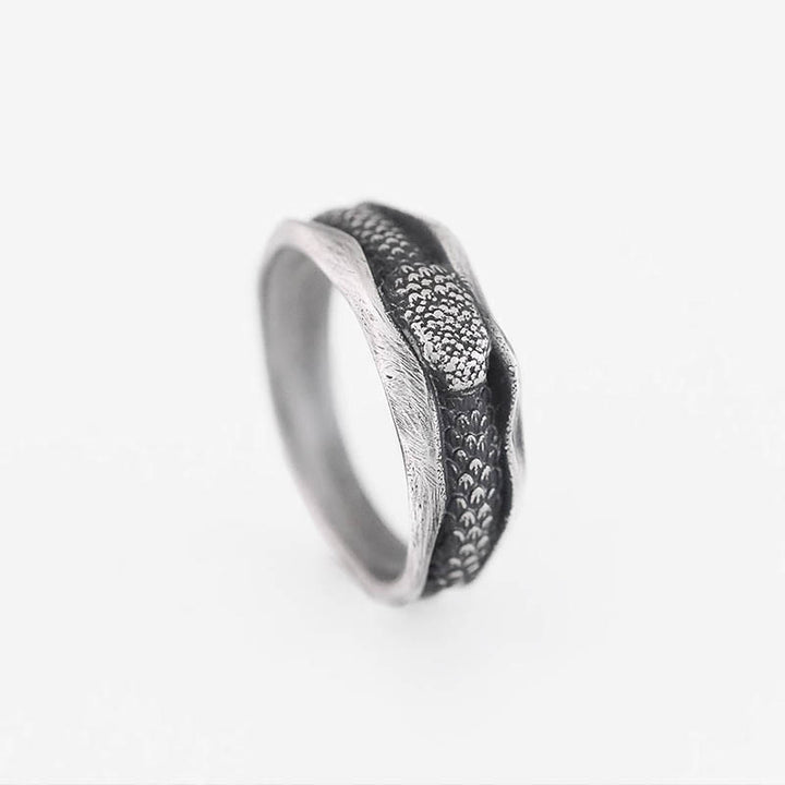 Buddha Stones 999 Sterling Silver Snake-shaped Year Of The Snake Protection Ring - image 2