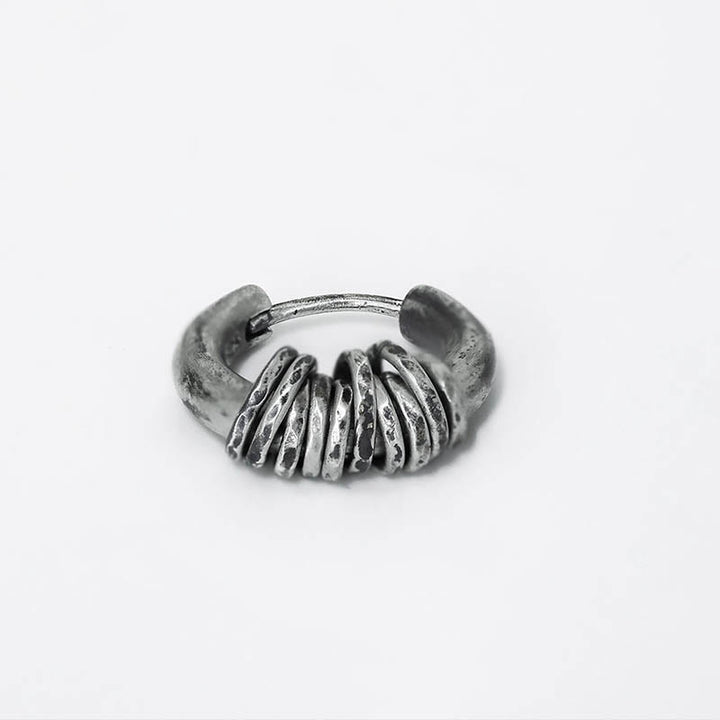 Buddha Stones 925 Sterling Silver Hand-hammered Protection Earrings  - image 8