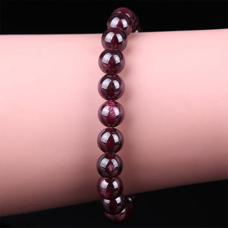 Buddha Stones Natural Garnet Bead Passion Bracelet - image 3