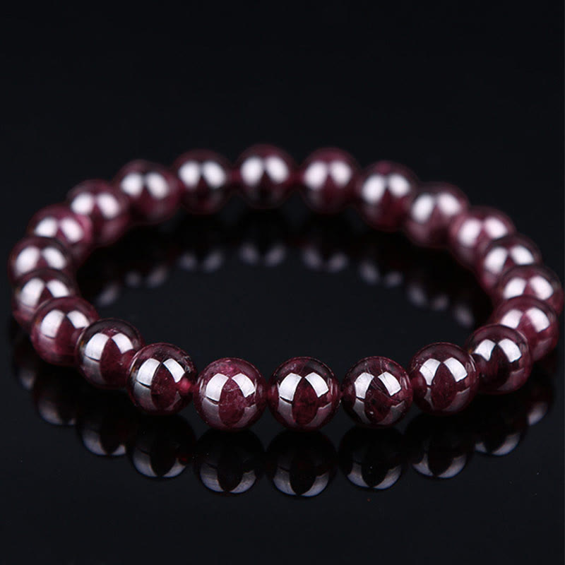 Buddha Stones Natural Garnet Bead Passion Bracelet - image 6
