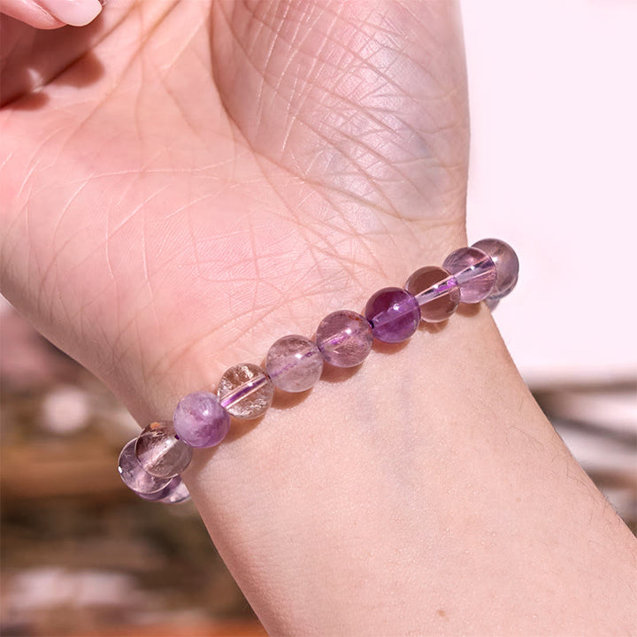 Buddha Stones Keep Calm Purple Series Healing Love Bracelet - image 21