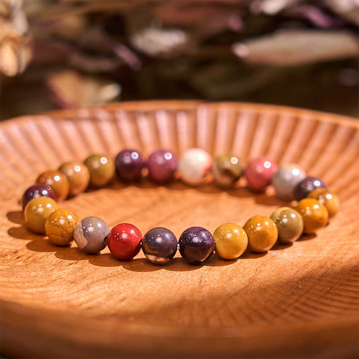 Buddha Stones Boost Vitality Warm Color Series Positive Courage Bracelet - Mookaite(Wrist Circumference: 14-16cm) - image 20
