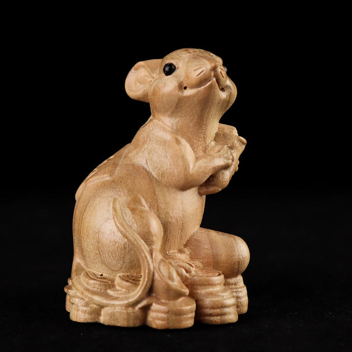 Buddha Stones Year Of The Snake Chinese Zodiac Fu Character Peach Wood Home Statue Decoration - image 6