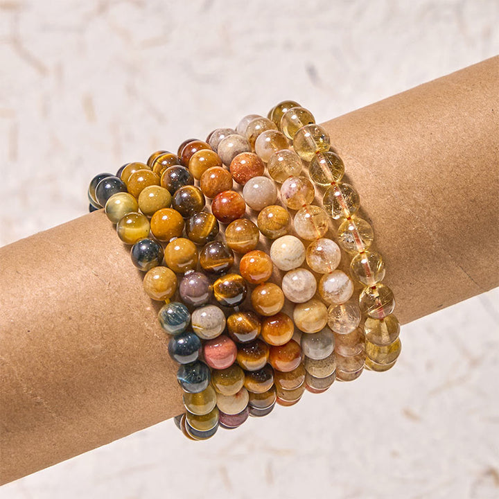 Buddha Stones Boost Confidence Yellow Series Happiness Positive Bracelet - image 2