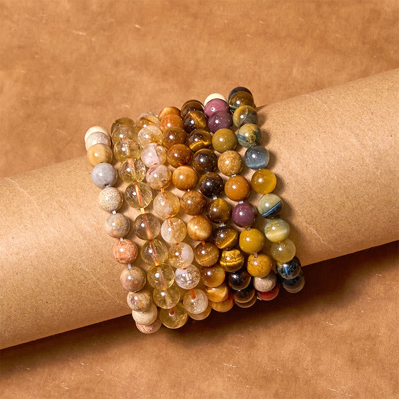 Buddha Stones Boost Confidence Yellow Series Happiness Positive Bracelet - image 0