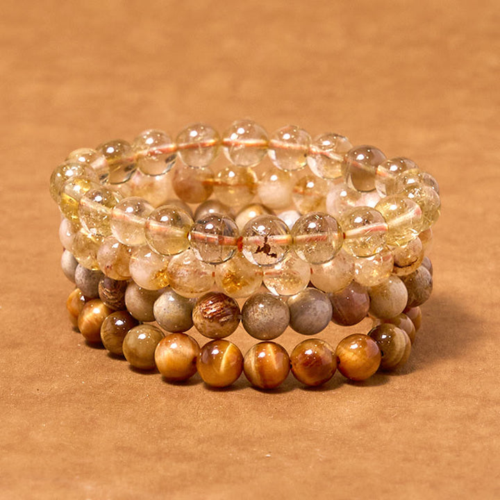Buddha Stones Boost Confidence Yellow Series Happiness Positive Bracelet - image 3