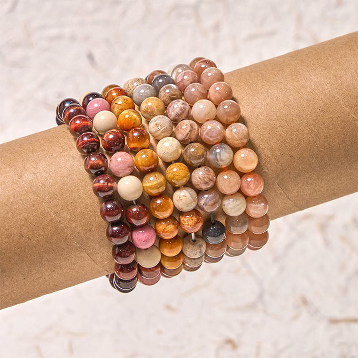 Buddha Stones Inspire Creativity Orange Red Series Passion Courage Bracelet - image 3