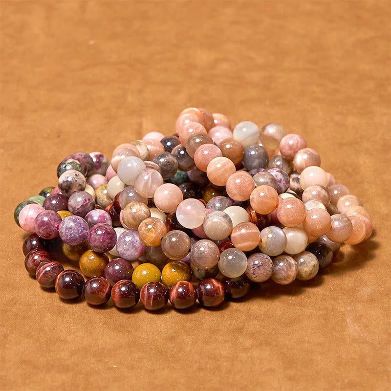 Buddha Stones Inspire Creativity Orange Red Series Passion Courage Bracelet - image 1